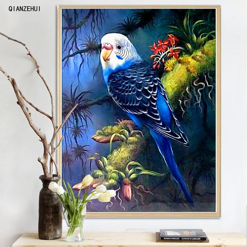 QIANZEHUI,DIY Diamond Embroidery,Round Diamond Parrot animal series Full rhinestone Diamond painting cross stitch,needlework
QIANZEHUI,DIY Diamond Embroidery,Round Diamond Parrot animal series Full rhinestone Diamond painting cross stitch,needlework