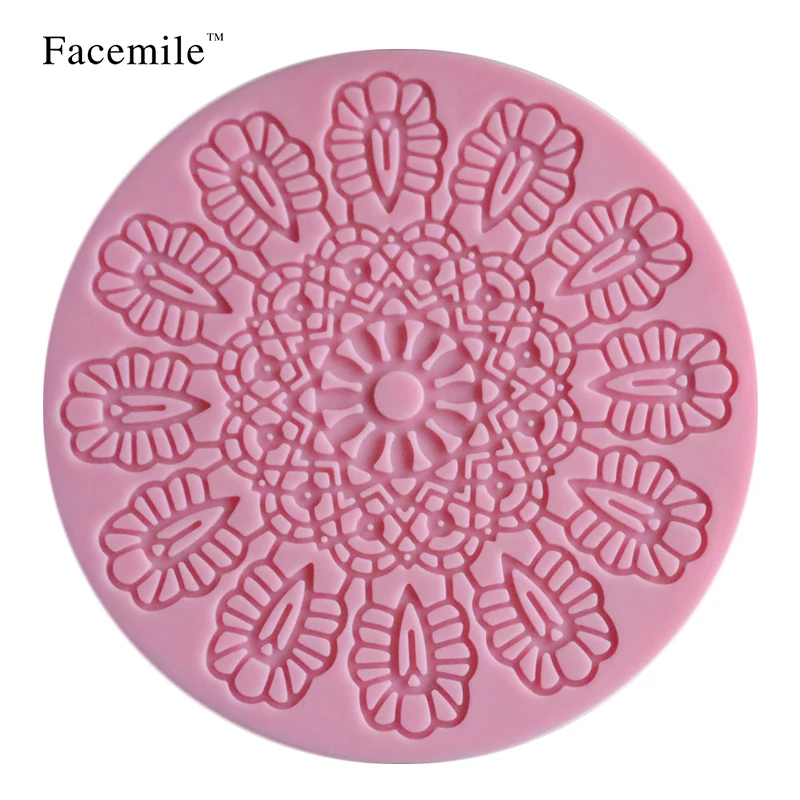 Facemile Silicone Bakeware Mold Silicone Lace Mat Fondant Mold Sugar Candy Cake Decorating Mould Baking Tool 04076 Gift
Facemile Silicone Bakeware Mold Silicone Lace Mat Fondant Mold Sugar Candy Cake Decorating Mould Baking Tool 04076 Gift