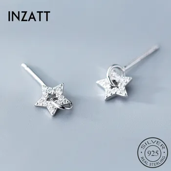 INZATT Real S925 Sterling Silver Cute Hollow Zircon Star Stud Earrings For Fashion Women Party Fine Jewelry Accessories Gift
INZATT Real S925 Sterling Silver Cute Hollow Zircon Star Stud Earrings For Fashion Women Party Fine Jewelry Accessories Gift