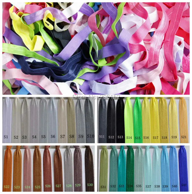 101 Colors Solid Fold Over Elastic 100Y/lot Wholesale FOE For DIY Hair Accessories
101 Colors Solid Fold Over Elastic 100Y/lot Wholesale FOE For DIY Hair Accessories