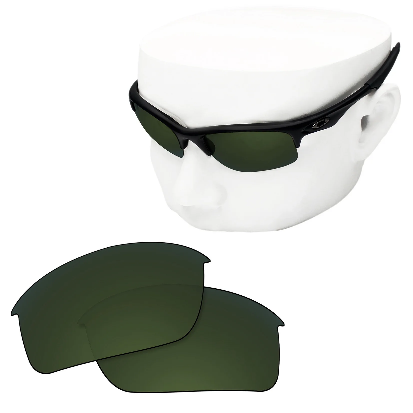 OOWLIT Polarized Replacement Lenses of Grey Green for-Oakley Bottle Rocket OO9164 Sunglasses
OOWLIT Polarized Replacement Lenses of Grey Green for-Oakley Bottle Rocket OO9164 Sunglasses