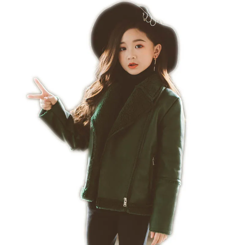 2018 New Girl Fashion Lamb Velvet Jacket Autumn Winter Children Thick PU Leather Coat Children Warm Outerwear Kids Parkas M21 
2018 New Girl Fashion Lamb Velvet Jacket Autumn Winter Children Thick PU Leather Coat Children Warm Outerwear Kids Parkas M21