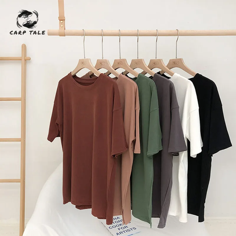 Korean version of the new solid color thick cotton short-sleeved t-shirt female 2019 spring new women's loose round neck shirt
Korean version of the new solid color thick cotton short-sleeved t-shirt female 2019 spring new women's loose round neck shirt