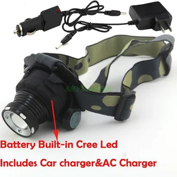 Super LED 2000LM LED Zoomable 3-mode Headlamp Headlight Head Light Lamp Built-in Battery + Car Charger + AC Charger
Super LED 2000LM LED Zoomable 3-mode Headlamp Headlight Head Light Lamp Built-in Battery + Car Charger + AC Charger