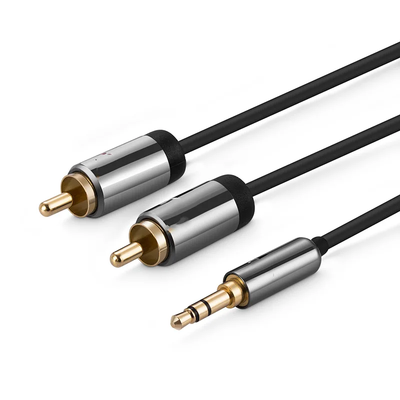 WinAqum Aux Audio 3.5mm Stereo Male Plug to 2 RCA Jack Y Splitter Cable For PC MP3 Smart Phone WT-18
WinAqum Aux Audio 3.5mm Stereo Male Plug to 2 RCA Jack Y Splitter Cable For PC MP3 Smart Phone WT-18
