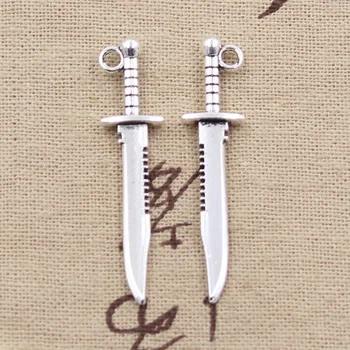 8pcs Charms Sword Dagger 43x10mm Antique Silver Color Plated Pendants Making DIY Handmade Tibetan Silver Color Finding Jewelry
8pcs Charms Sword Dagger 43x10mm Antique Silver Color Plated Pendants Making DIY Handmade Tibetan Silver Color Finding Jewelry
