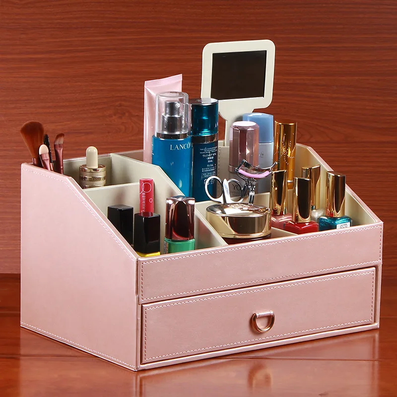 Drawer organizer new creativity cosmetics storage box Leather exquisite dressing table jewel case storage drawers Christmas gift
Drawer organizer new creativity cosmetics storage box Leather exquisite dressing table jewel case storage drawers Christmas gift