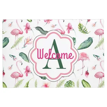 Tropical Pink Flamingo Welcome Doormat Home Decoration Entry Non-slip Door Mat Rubber Washable Floor Home Rug Carpet
Tropical Pink Flamingo Welcome Doormat Home Decoration Entry Non-slip Door Mat Rubber Washable Floor Home Rug Carpet