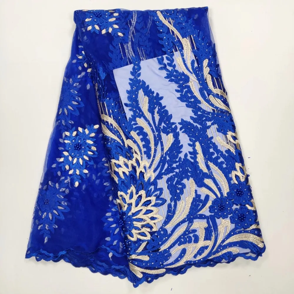 2019 High Quality African Tulle Lace Fabric Blue French Net Embroidery Beads Lace Fabric For Nigeria Party Dress
2019 High Quality African Tulle Lace Fabric Blue French Net Embroidery Beads Lace Fabric For Nigeria Party Dress