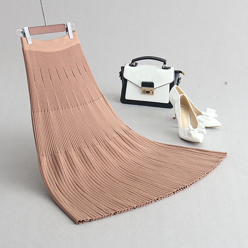 Shehure 2019 Autumn Winter Women Skirts High Waist Women A-Line Long Skirt Saias Jupe Femme Faldas Ladies Knitting Camel Skirt
Shehure 2019 Autumn Winter Women Skirts High Waist Women A-Line Long Skirt Saias Jupe Femme Faldas Ladies Knitting Camel Skirt