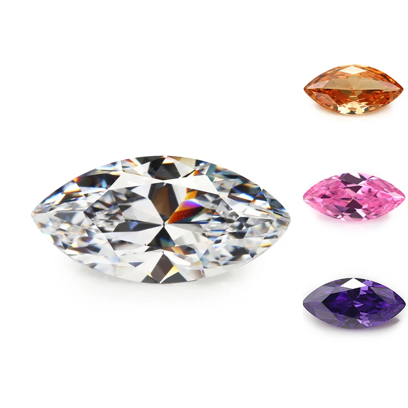 Size 1.5x3~10x20mm Marquise Shape White,Black,Green,Orange,Purple 5A Cubic Zirconia Stone Synthetic Gems CZ stone For Jewelry
Size 1.5x3~10x20mm Marquise Shape White,Black,Green,Orange,Purple 5A Cubic Zirconia Stone Synthetic Gems CZ stone For Jewelry