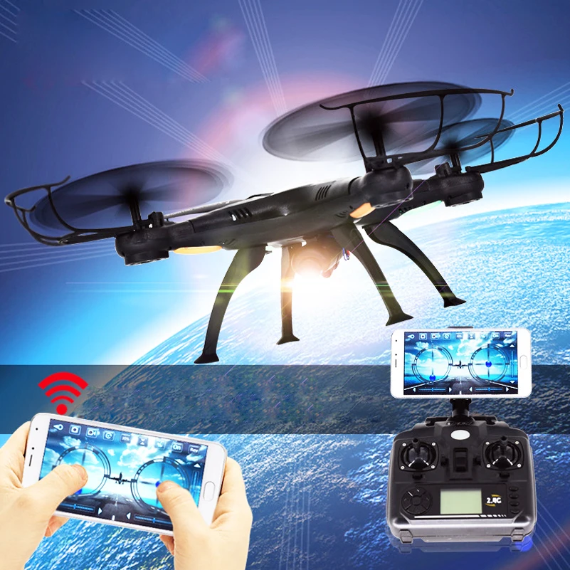 

Wifi FPV X5SW RC Real-time Transmission Helicopter Aircraft Drone With Camera 2MP 2.4G RC Toys 4 CH 6 Axis Gyro Quadcopter