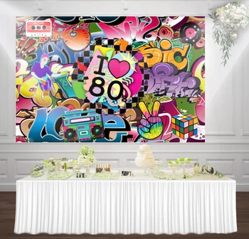 HUAYI Graffiti wall 80s birthday party photography backdrop background for 80s party Decorations sm-127
HUAYI Graffiti wall 80s birthday party photography backdrop background for 80s party Decorations sm-127