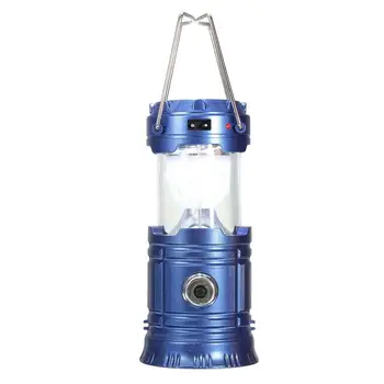 Portable USB Solar Power LED Camping Lantern Tent Hiking Torch Lamp Light Hang, Blue
Portable USB Solar Power LED Camping Lantern Tent Hiking Torch Lamp Light Hang, Blue
