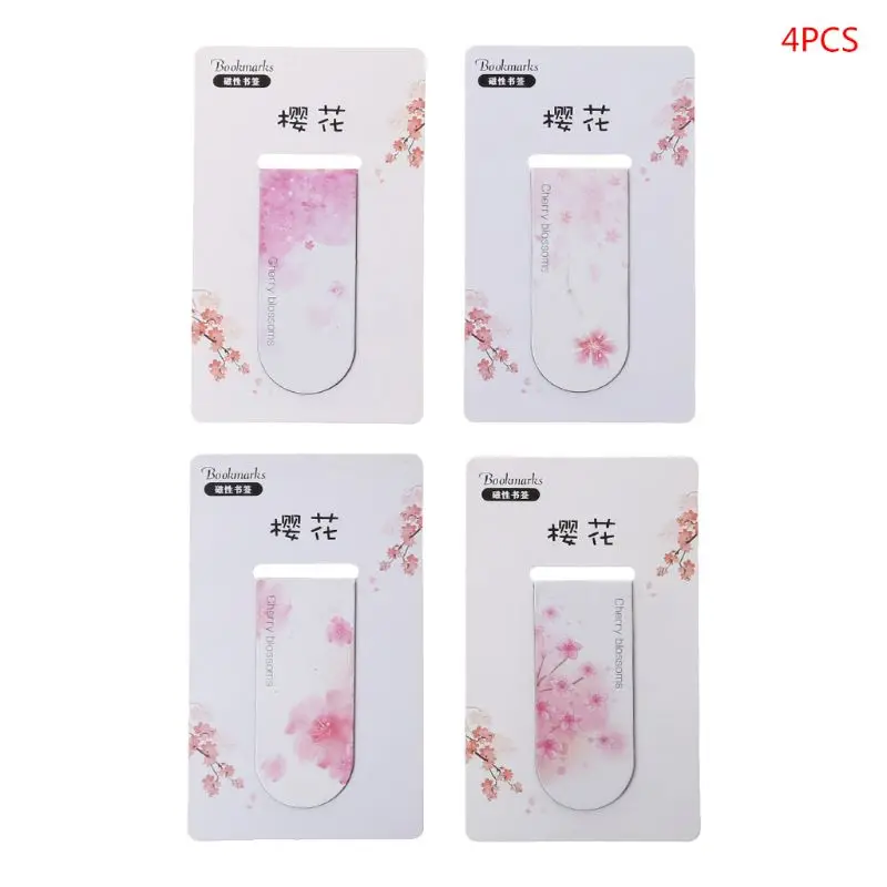 4pcs/set Cherry Blossoms Magnetic Bookmark Book Marker Page Clip Office Supplies Student Stationery Souvenir Collection Kids Gif
4pcs/set Cherry Blossoms Magnetic Bookmark Book Marker Page Clip Office Supplies Student Stationery Souvenir Collection Kids Gif
