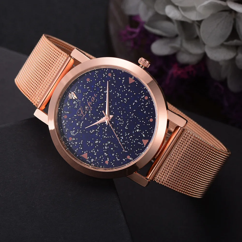Luxury Starry Women Watches Steel Quartz Ladies Rose Bracelet Watch Casual Clock Lovers Girl Wristwatch Relogio Feminino
Luxury Starry Women Watches Steel Quartz Ladies Rose Bracelet Watch Casual Clock Lovers Girl Wristwatch Relogio Feminino