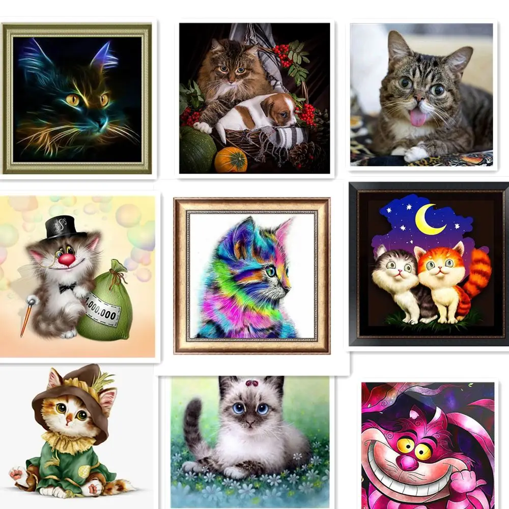 5D DIY Diamond Painting Painted Animals Cats Mosaic Embroidery Cartoon Animal kittens Cross stitch Embroidery Crafts Decoration
5D DIY Diamond Painting Painted Animals Cats Mosaic Embroidery Cartoon Animal kittens Cross stitch Embroidery Crafts Decoration