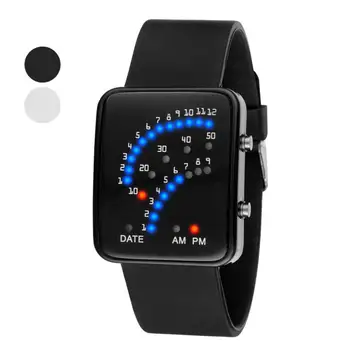 2018 Women Mens Futuristic Japanese Style Multicolor LED Sport Wrist Watch Men Quartz Watch Waterproof Leather Relogio Masculino
2018 Women Mens Futuristic Japanese Style Multicolor LED Sport Wrist Watch Men Quartz Watch Waterproof Leather Relogio Masculino