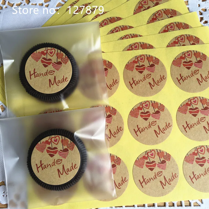 120pcs Dia.3.5cm Round Hand made Heart Design Self-Adhesive Sticker Scrapbooking Paper Labels Seal Sticker, DIY Gift Sticker
120pcs Dia.3.5cm Round Hand made Heart Design Self-Adhesive Sticker Scrapbooking Paper Labels Seal Sticker, DIY Gift Sticker