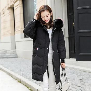 Winter parkas Hooded Big Fur Collar Women Down Jacket 2018 New Winter Coat Korean High Quality Fashion Female Warm Outerwear 698
Winter parkas Hooded Big Fur Collar Women Down Jacket 2018 New Winter Coat Korean High Quality Fashion Female Warm Outerwear 698