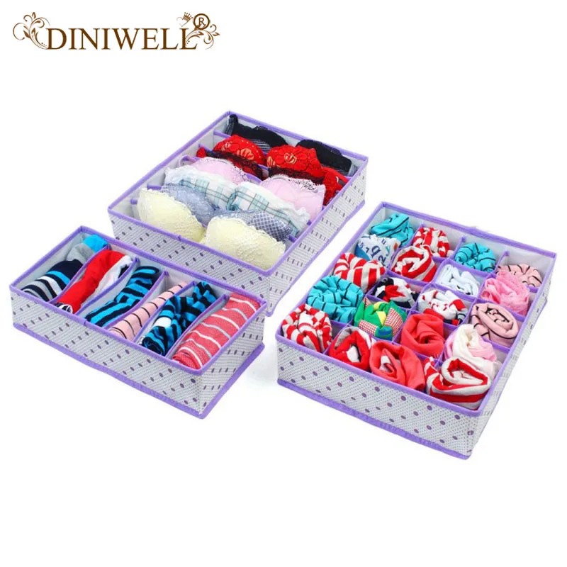 Home storage underwear bra organizers Non-woven Dot design storage boxes (1lot=1set=3pcs)
Home storage underwear bra organizers Non-woven Dot design storage boxes (1lot=1set=3pcs)