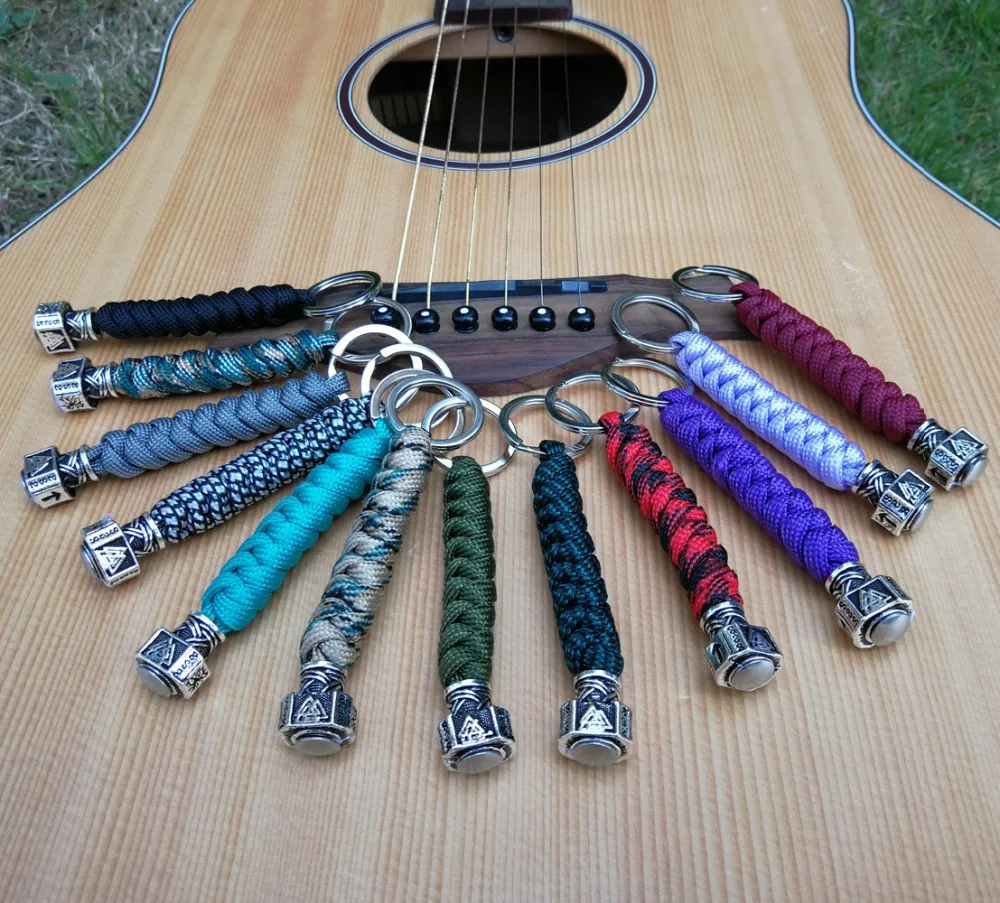 1pc Dropshipping Paracord Rope Viking Runes Hammer Bead Keychain Keyring Original Keychain
1pc Dropshipping Paracord Rope Viking Runes Hammer Bead Keychain Keyring Original Keychain