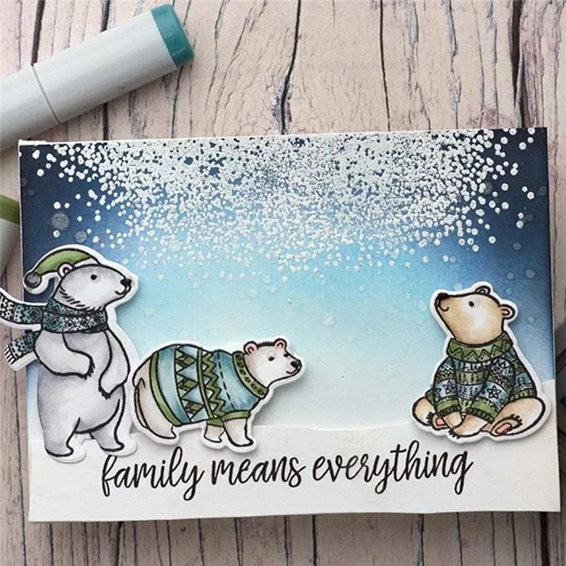 GJCrafts Dies Bear and/with Stamp Clear for Card Making Metal Cutting Dies Winter Greetings for Scrapbooking Embossing Craft New
GJCrafts Dies Bear and/with Stamp Clear for Card Making Metal Cutting Dies Winter Greetings for Scrapbooking Embossing Craft New