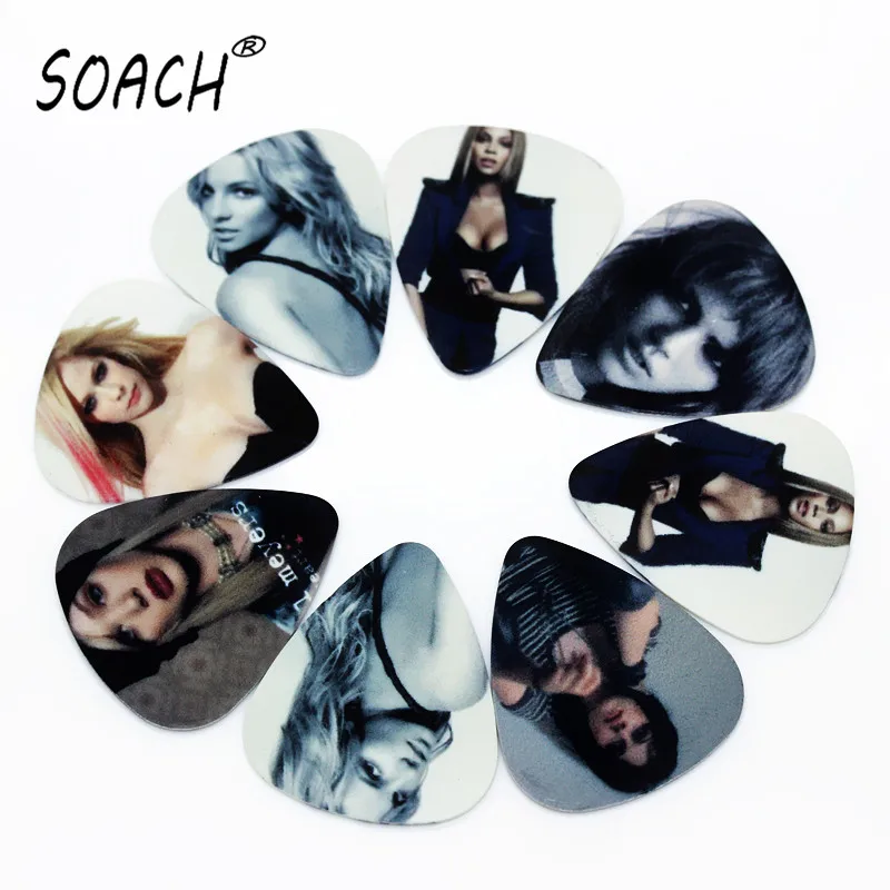SOACH 10pcs 1.0mm guitar picks PVC double-sided printing beauty mixed pattern plucked ukulele bass guitar pick Accessories
SOACH 10pcs 1.0mm guitar picks PVC double-sided printing beauty mixed pattern plucked ukulele bass guitar pick Accessories