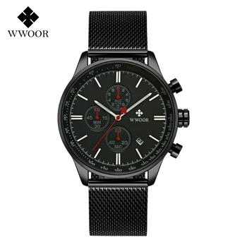 WWOOR Fashion Quartz Mens Watches Chronograph Auto Date Wrist Watch Mesh Stainless Steel Wristwatches Relojes Para Hombre 8862
WWOOR Fashion Quartz Mens Watches Chronograph Auto Date Wrist Watch Mesh Stainless Steel Wristwatches Relojes Para Hombre 8862