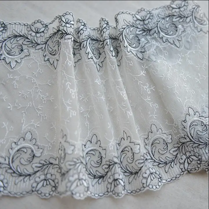 2 Meters 21cm Width Handmade Patchwork Material Black White Embroidered Lace Ribbon DIY Sewing Lace Trim Headwear Accessories
2 Meters 21cm Width Handmade Patchwork Material Black White Embroidered Lace Ribbon DIY Sewing Lace Trim Headwear Accessories