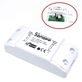 Sonoff Basic Wifi Switch DIY Wireless Remote Domotica Light Smart Home Automation Relay Module Controller Work with Alexa
Sonoff Basic Wifi Switch DIY Wireless Remote Domotica Light Smart Home Automation Relay Module Controller Work with Alexa