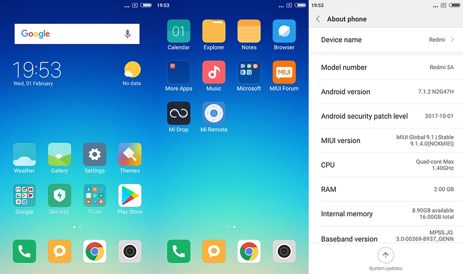 Redmi 7a Miui