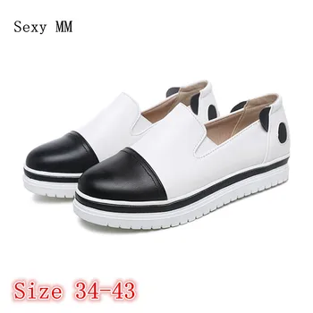 Slip On Shoes Flat Platform Women Oxfords Shoes Loafers Flats Woman Casual Shoes High Quality Plus Size 34 - 40 41 42 43
Slip On Shoes Flat Platform Women Oxfords Shoes Loafers Flats Woman Casual Shoes High Quality Plus Size 34 - 40 41 42 43