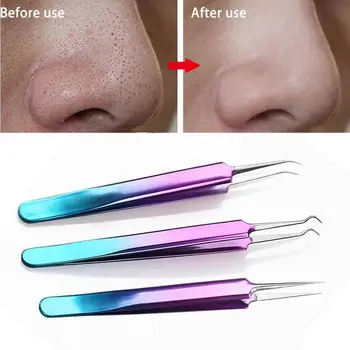 Acne Needle Tweezers Blackhead Acne Remover Face Care Tool Multi-purpose Extention False Eye Lash Eyelashes Stainless Steel
Acne Needle Tweezers Blackhead Acne Remover Face Care Tool Multi-purpose Extention False Eye Lash Eyelashes Stainless Steel