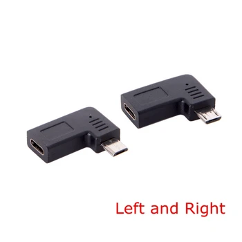 USB 3.1 USB-C Type-C Female to Micro USB 2.0 5Pin Male Data charging Adapter connector 90 Degree Left & Right Angled Type
USB 3.1 USB-C Type-C Female to Micro USB 2.0 5Pin Male Data charging Adapter connector 90 Degree Left & Right Angled Type