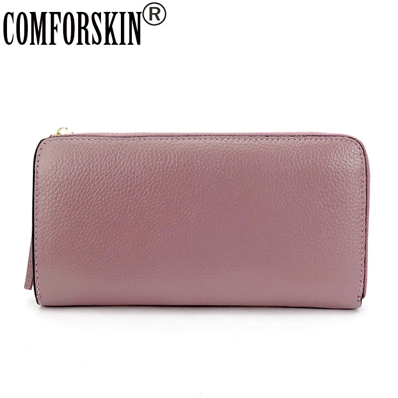 COMFORSKIN Brand European and American Style Guaranteed Genuine Leather Large Capacity Practical Women Clutch Wallets Purse 2018
COMFORSKIN Brand European and American Style Guaranteed Genuine Leather Large Capacity Practical Women Clutch Wallets Purse 2018