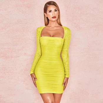 2018 New Fashion Yellow Sample Long Sleeve Women Dress Date Outfit Casual Clothing Evening Party Sexy Dress Vestido Wholesale
2018 New Fashion Yellow Sample Long Sleeve Women Dress Date Outfit Casual Clothing Evening Party Sexy Dress Vestido Wholesale