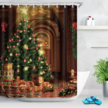 LB Vintage House Shower Curtains Merry Christmas Ball Tree Luxury Washable Bathroom Curtain Fabric Polyester for Bathtub Decor
LB Vintage House Shower Curtains Merry Christmas Ball Tree Luxury Washable Bathroom Curtain Fabric Polyester for Bathtub Decor