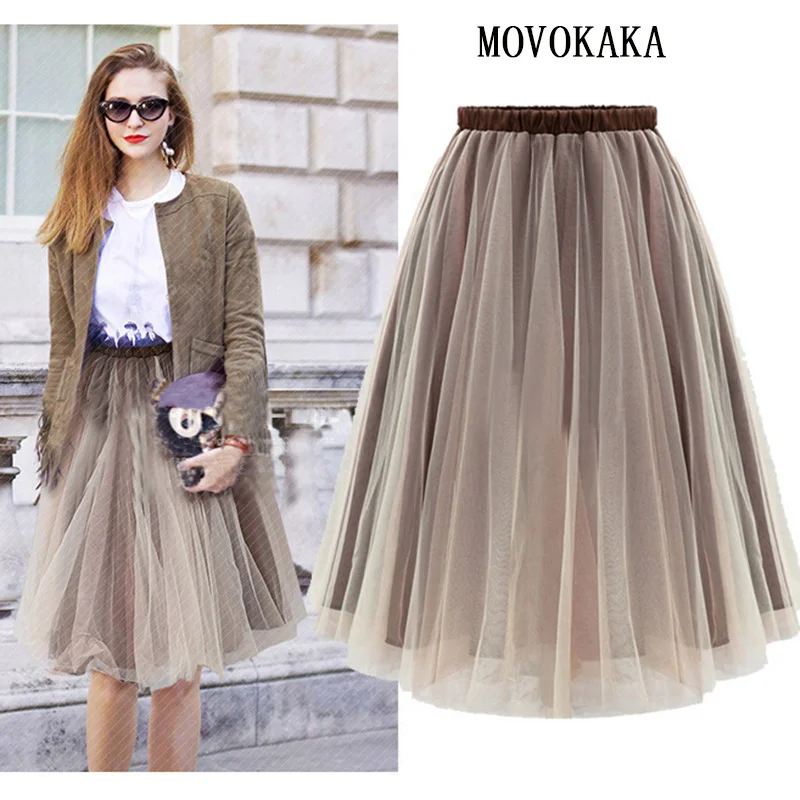 Hot New Tulle Skirt Pleated Midi Skirt Women Sexy Women's Skirt Plus Size Elegant Fashion Tutu Ballroom Dance Tulle Skirts Women
Hot New Tulle Skirt Pleated Midi Skirt Women Sexy Women's Skirt Plus Size Elegant Fashion Tutu Ballroom Dance Tulle Skirts Women