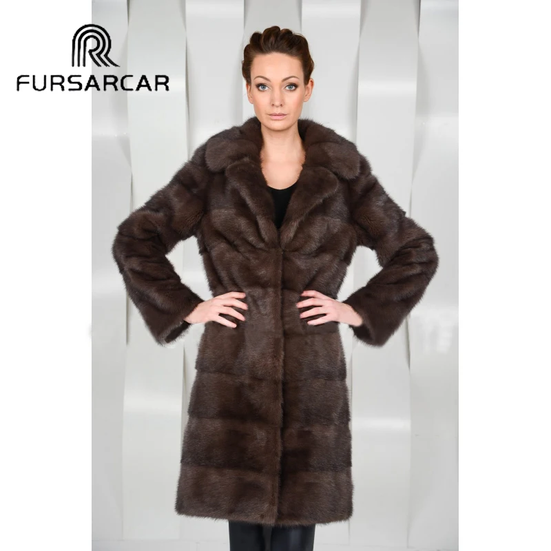 FURSARCAR 2019 New Natural Real Mink Fur Coat Women Genuine Mink Fur Female Coat With Turn-down Collar O-Neck Fur Coat
FURSARCAR 2019 New Natural Real Mink Fur Coat Women Genuine Mink Fur Female Coat With Turn-down Collar O-Neck Fur Coat