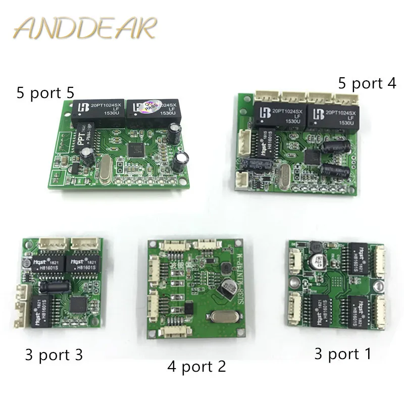 Mini PBCswitch module PBC OEM module mini size 3/4/5 Ports Network Switches Pcb Board mini ethernet switch module 10/100Mbps
Mini PBCswitch module PBC OEM module mini size 3/4/5 Ports Network Switches Pcb Board mini ethernet switch module 10/100Mbps