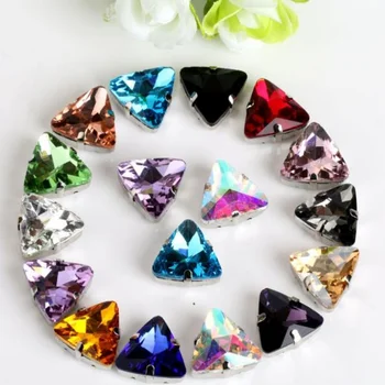 18mm 40pcs/pack triangle sew on rhinestones high-quality Crystal glass with silvery claw DIY fashion accessories hot sale YJ54
18mm 40pcs/pack triangle sew on rhinestones high-quality Crystal glass with silvery claw DIY fashion accessories hot sale YJ54