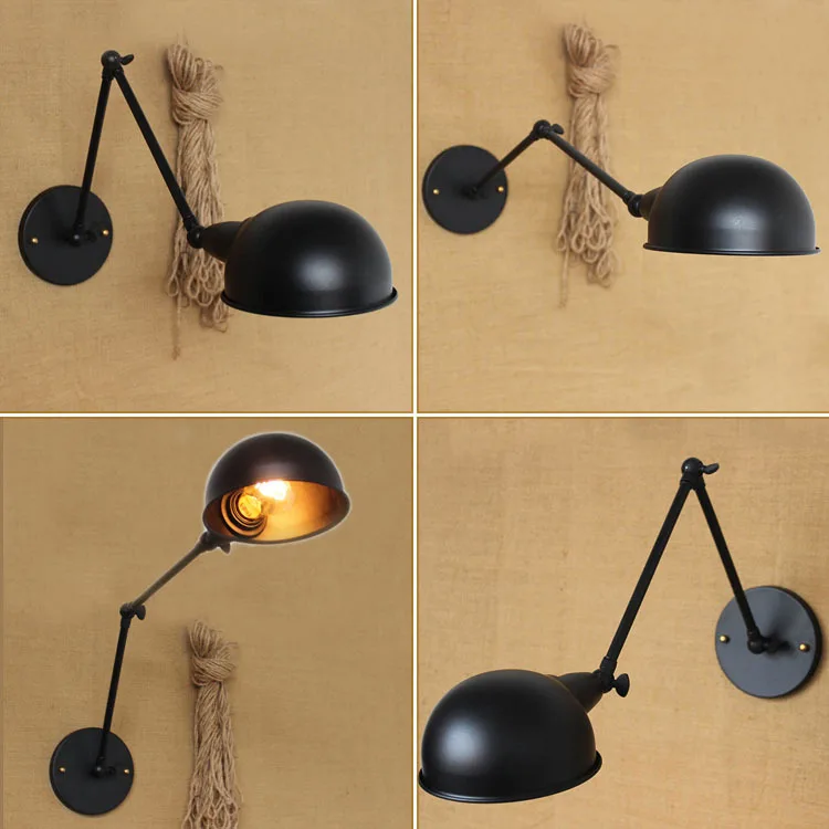 Industrial RH Loft Light Circular Shade Study Light Double Long Arm Vintage Iron Wall Lamp Free Shipping
Industrial RH Loft Light Circular Shade Study Light Double Long Arm Vintage Iron Wall Lamp Free Shipping