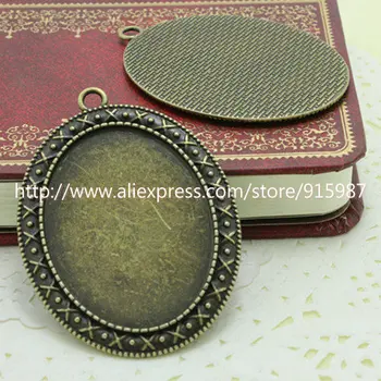 Sweet Bell 8 pcs/lot Antique bronze Oval Cameo Filigree Pendant Blanks Settings 30*40mm Cabochon Pendant Settings 6D1061
Sweet Bell 8 pcs/lot Antique bronze Oval Cameo Filigree Pendant Blanks Settings 30*40mm Cabochon Pendant Settings 6D1061