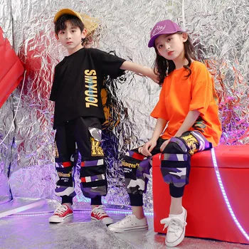 Modern Loose Black Yellow T-shirt Camouflage Pants Children Hiphop Clothes Jazz Street Dance Costumes Kids Boy Girl Hip Hop Suit
Modern Loose Black Yellow T-shirt Camouflage Pants Children Hiphop Clothes Jazz Street Dance Costumes Kids Boy Girl Hip Hop Suit