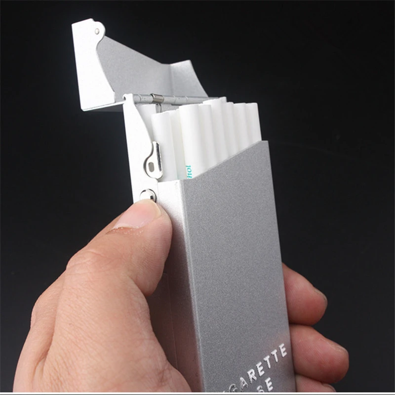 8 Color Cigarettes Holder 20PCS Slender Long Smoking Aluminum Alloy Cigarette Box Case Cigar Storage Holder Popup Ejection Cover
8 Color Cigarettes Holder 20PCS Slender Long Smoking Aluminum Alloy Cigarette Box Case Cigar Storage Holder Popup Ejection Cover