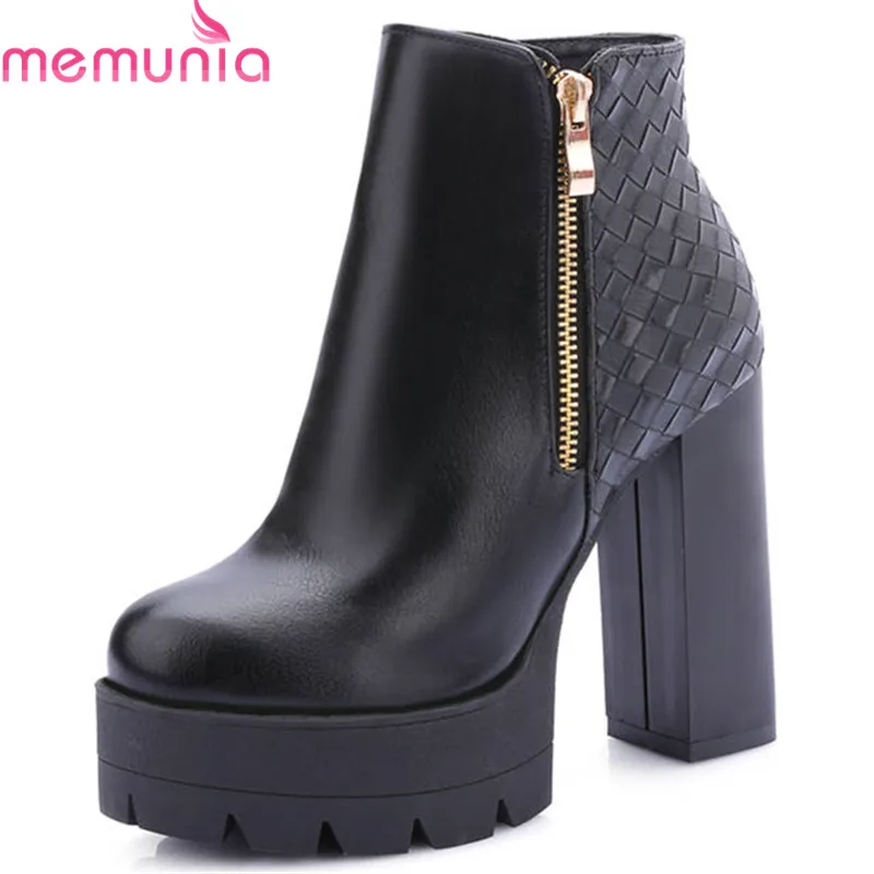 MEMUNIA 2020 newest ankle boots for women round toe autumn winter boots zipper fashion platform boots sexy prom shoes woman
MEMUNIA 2020 newest ankle boots for women round toe autumn winter boots zipper fashion platform boots sexy prom shoes woman