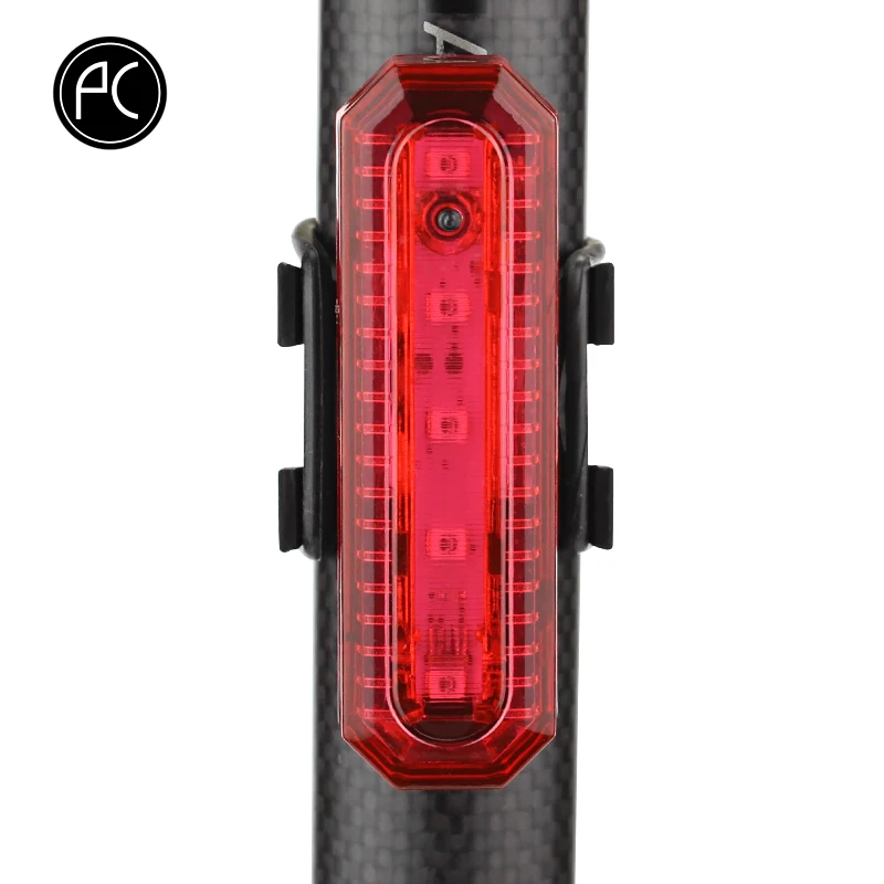PCycling Bicycle Light MTB Road Bike 5 LED 4 Modes Waterproof USB Charge Cycling Light Mini Front/Rear Light Red Taillight
PCycling Bicycle Light MTB Road Bike 5 LED 4 Modes Waterproof USB Charge Cycling Light Mini Front/Rear Light Red Taillight