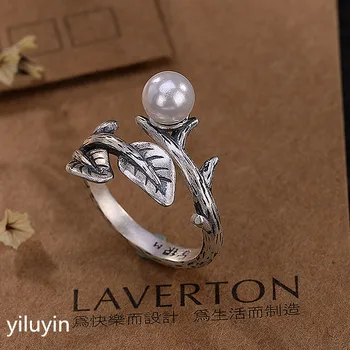 KJJEAXCMY boutique jewelryar S990 pure silver, antique, mosaic, pearl leaf openings, female character, simple and versatile, ste
KJJEAXCMY boutique jewelryar S990 pure silver, antique, mosaic, pearl leaf openings, female character, simple and versatile, ste
