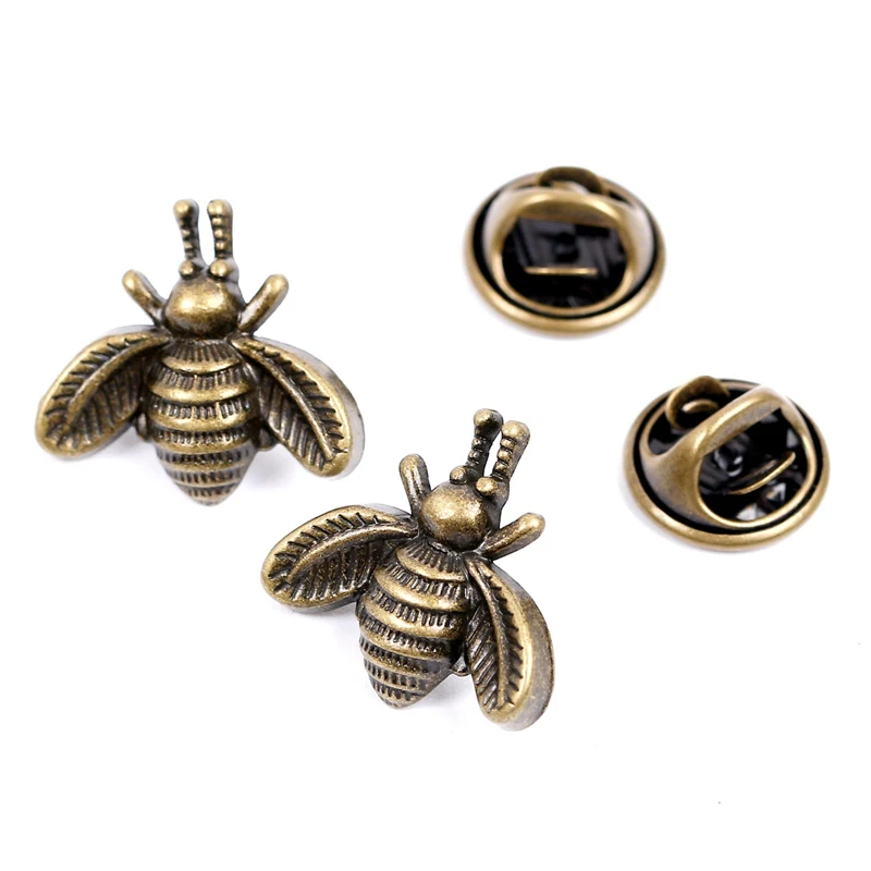 1 пара ретро мини значки пчелы насекомое Брошь булавка для детей женщина мужчина